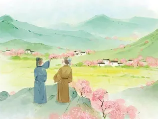 帘外桃花帘内人