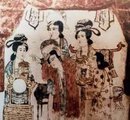 妇人启门图，宋辽金墓葬中的遐想4