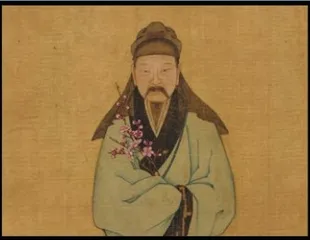 身着汉服的日本遣明使画像