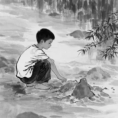 蹲下来，看粒沙