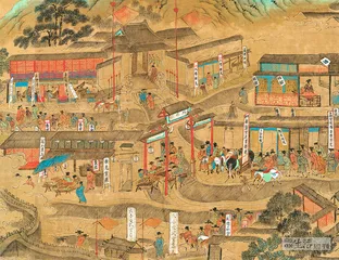四幅明代城市风俗画
