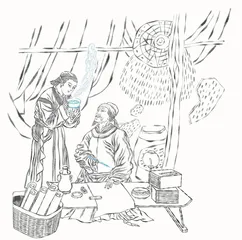 杜甫与爱妻