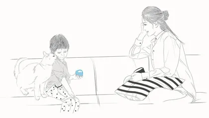 孩子会从妈妈的表情中看到自己