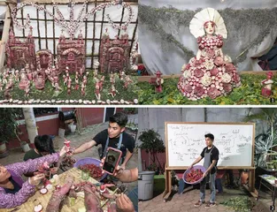墨西哥瓦哈卡:把萝卜雕刻成艺术品3
