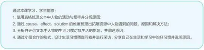 基于英语学习活动观的小学英语课时教学目标设计3