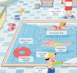 Have Fun in the Swimming Pool夏日泳池欢乐多