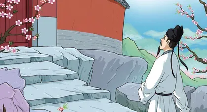 古诗英译·大林寺桃花
