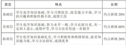 融合分层教学的高中化学项目式教学实践与探索