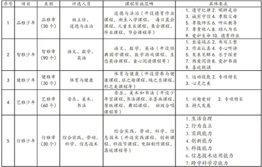 基于“五育”并举的小学生综合素质评价体系1