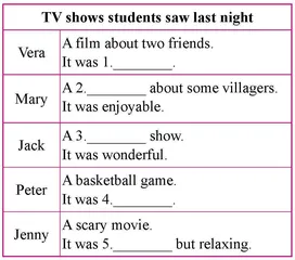 Unit 5 Do you want to watch a game show?