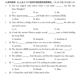 2024年中考英语综合复习题（六）