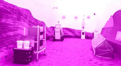NASA revealed 3Dprinted“Mars”habitat美国发布3D人造火星家园