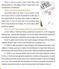 April Fools’ Day