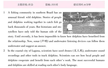 海豚和人类联手捕鱼