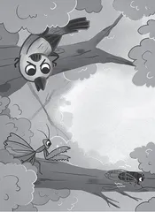 The Mantis Stalks the Cicada,Unaware of the Oriole Behind 螳蝴捕蝉，黄雀在后