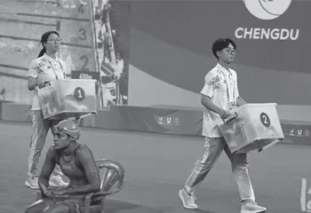 A Beautiful Scenery in Chengdu 2021 FISU World University Games大运会上美丽的风景线