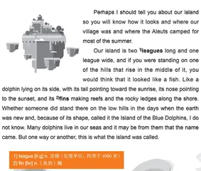 Island of the Blue Dolphins（Ⅰ）Track 9 蓝色的海豚岛（一）