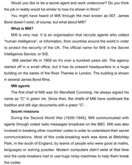 MI6: the British Secret Intelligence Service