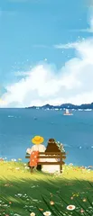 当海子想象“面朝大海，春暖花开”的时候