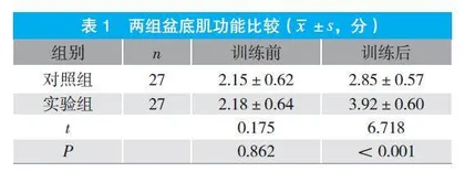 电刺激联合阴道哑铃生物反馈训练在产后尿失禁患者中的应用