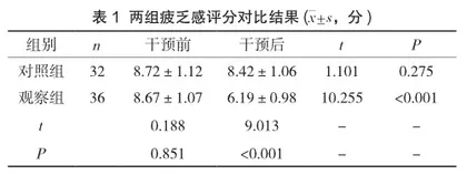低强度有氧运动对血液透析患者疲乏感和生活质量的影响