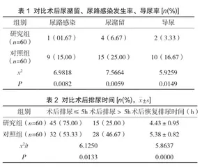 预见性护理干预降低肛瘘术后尿潴留的作用分析