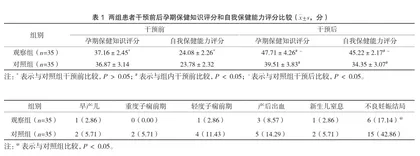 孕产期分级保健照护方案在孕产妇孕产期保健中的应用效果