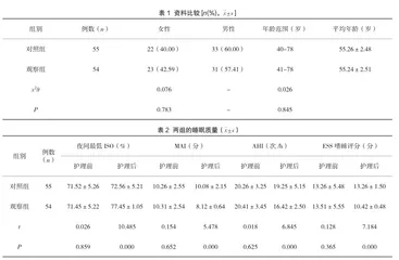 基于保护动机理论的护理干预对轻中度阻塞性睡眠呼吸暂停综合征患者的影响观察