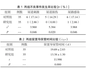 针对性护理在重症监护病房留置导尿管患者中的应用研究