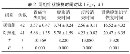 幽门螺杆菌根除性治疗加益生菌在慢性胃炎患者中的应用效果评价2