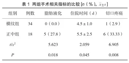 下腹正中腹横纹小切口在双侧腹股沟疝无张力修补术中的临床应用2