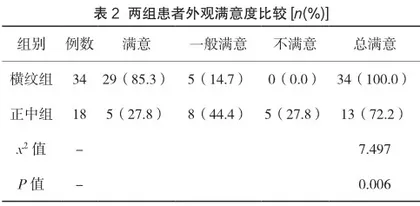 下腹正中腹横纹小切口在双侧腹股沟疝无张力修补术中的临床应用3