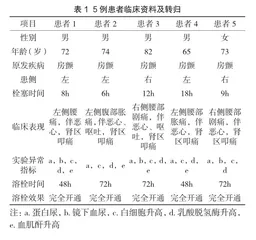 介入置管溶栓术在急性肾动脉栓塞治疗中的临床应用2