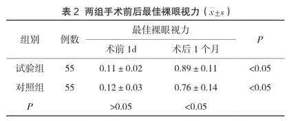 不同切口类型在超声乳化术治疗白内障中的应用价值对比2