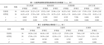 针对性护理在慢性宫颈炎护理中的应用效果