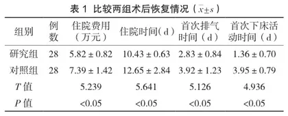 加速康复外科理念在老年胃癌患者围术期的应用研究
