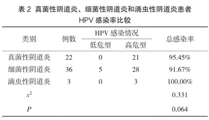 宫颈上皮内肿瘤患者阴道微生态失衡与HPV感染的关系研究2