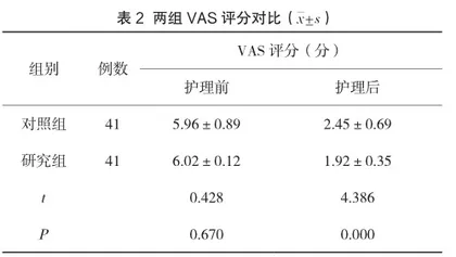 无痛护理管理体系在骨科护理中的应用研究2