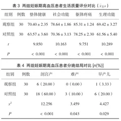 妊娠期高血压疾病护理中产科护理干预的应用效果观察3