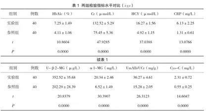 糖尿病肾病早期开展生化检验的方法与效果观察