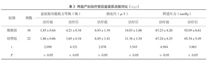 物理锻炼联合产后治疗仪对不同分娩方式产妇产后盆底肌康复的临床效果研究3