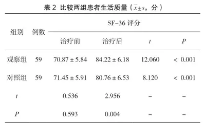 参芪扶正注射液对晚期恶性肿瘤放化疗患者生活质量的影响分析2