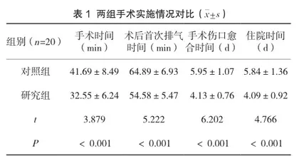 精细化护理对阑尾炎腹腔镜手术室的护理效果及对生活质量的影响