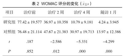 施氏宿伤膏治疗膝骨关节炎的临床研究2
