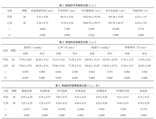 针对性手术室护理配合在人工全髋关节置换术中的应用效果评价
