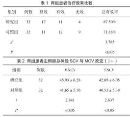 木丹颗粒治疗糖尿病周围神经病变临床观察研究