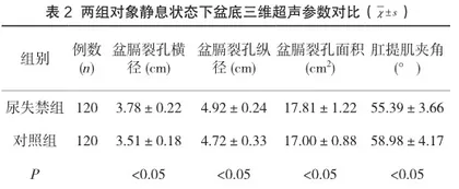 盆底三维超声在产后早期压力性尿失禁中的应用2