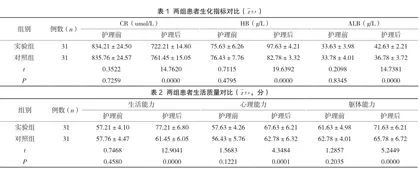 持续血液净化重症患者的个体化护理干预与实施效果评定