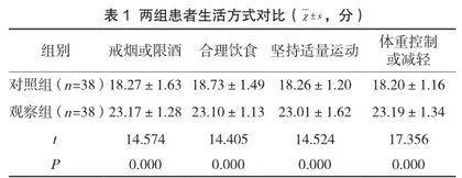 预防护理联合生活方式指导对睡眠呼吸暂停综合征的影响分析