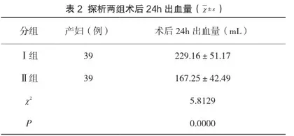 子宫动脉上行结扎术治疗前置胎盘剖宫产术中及术后出血的临床效果2